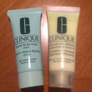 CLINIQUE Liquid Facial Soap/Moisturizing Lotion +
